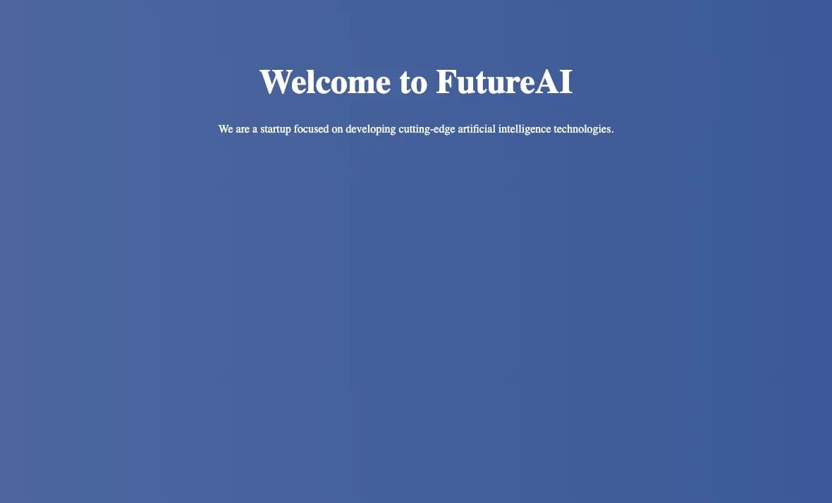 welcome to futureAI